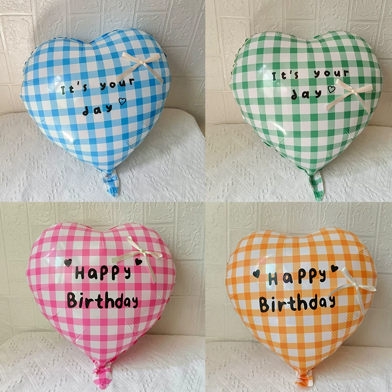 Ins ветер 18-дюймовый клетчатый стол с воздушными шарами