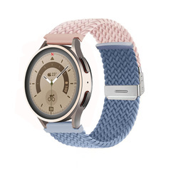 適用華為三星watch通用18/20/22mm尼龍編織卡扣錶帶gt4/3手錶錶帶