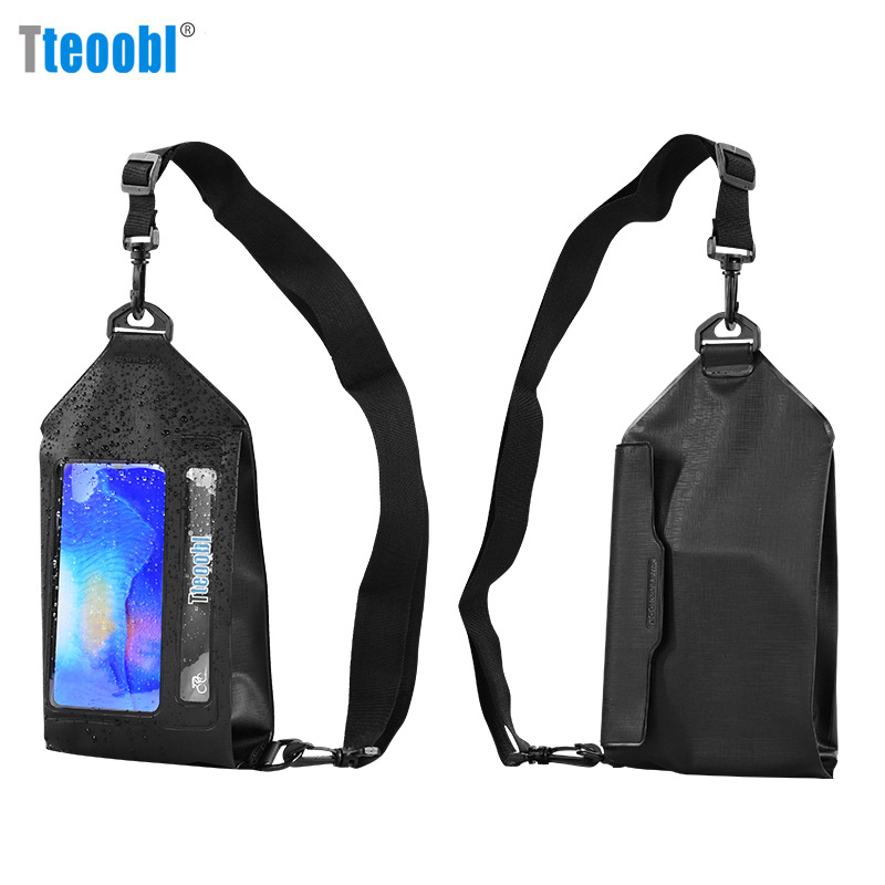 Waterproof sports chest bag, cycling crossbody bag, single shoulder cycling backpack, mobile phone pocket, touch screen compatible, cross-border in-stock outdoor gear.