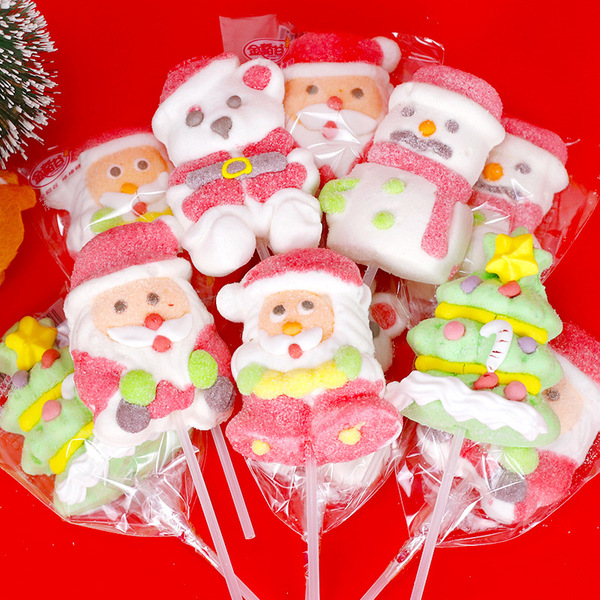 16g Christmas Stick Marshmallow Cartoon Santa Claus Boxed Candy…