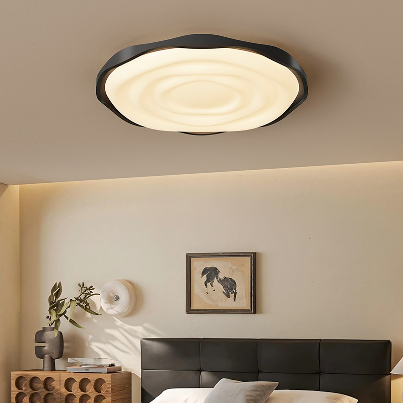 lámpara de techo del dormitorio antiguo estilo retro lámpara de habitación color nuez nuevo estudio minimalista LED lámpara de techo 270L