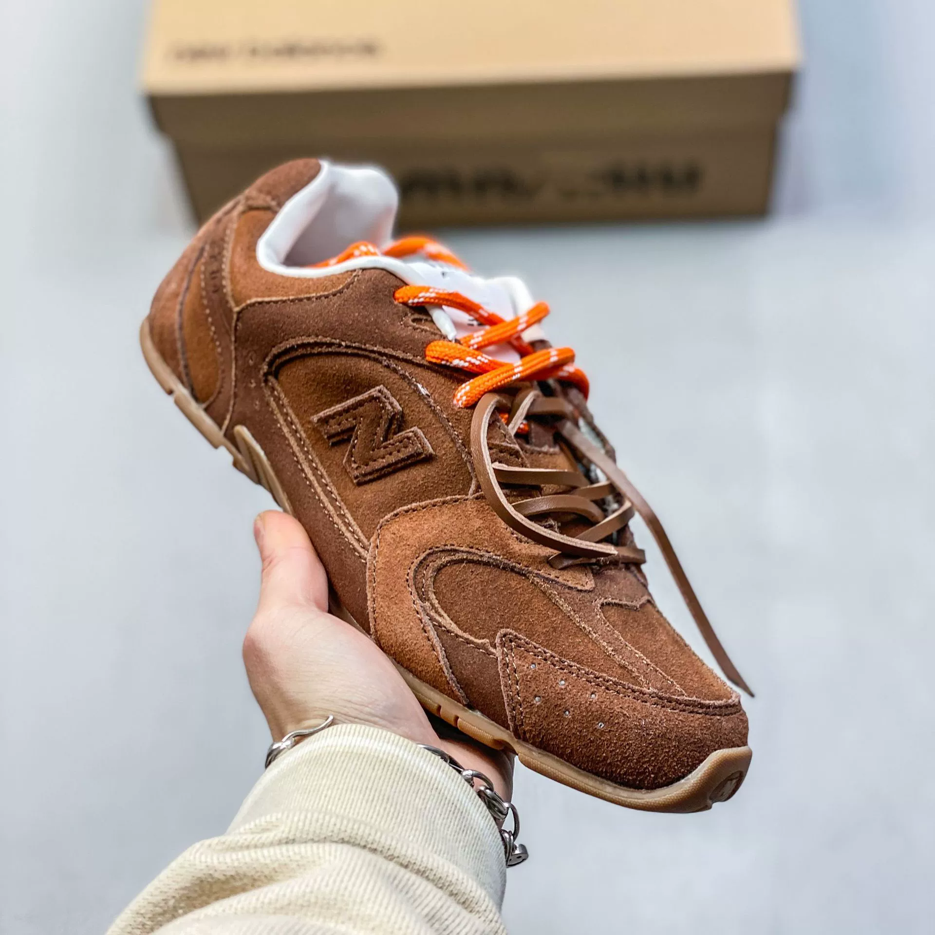 Женские кроссовки (Pure Origin NB530 Miu Deshu) дышащая сетка, ретро повседневные для бега