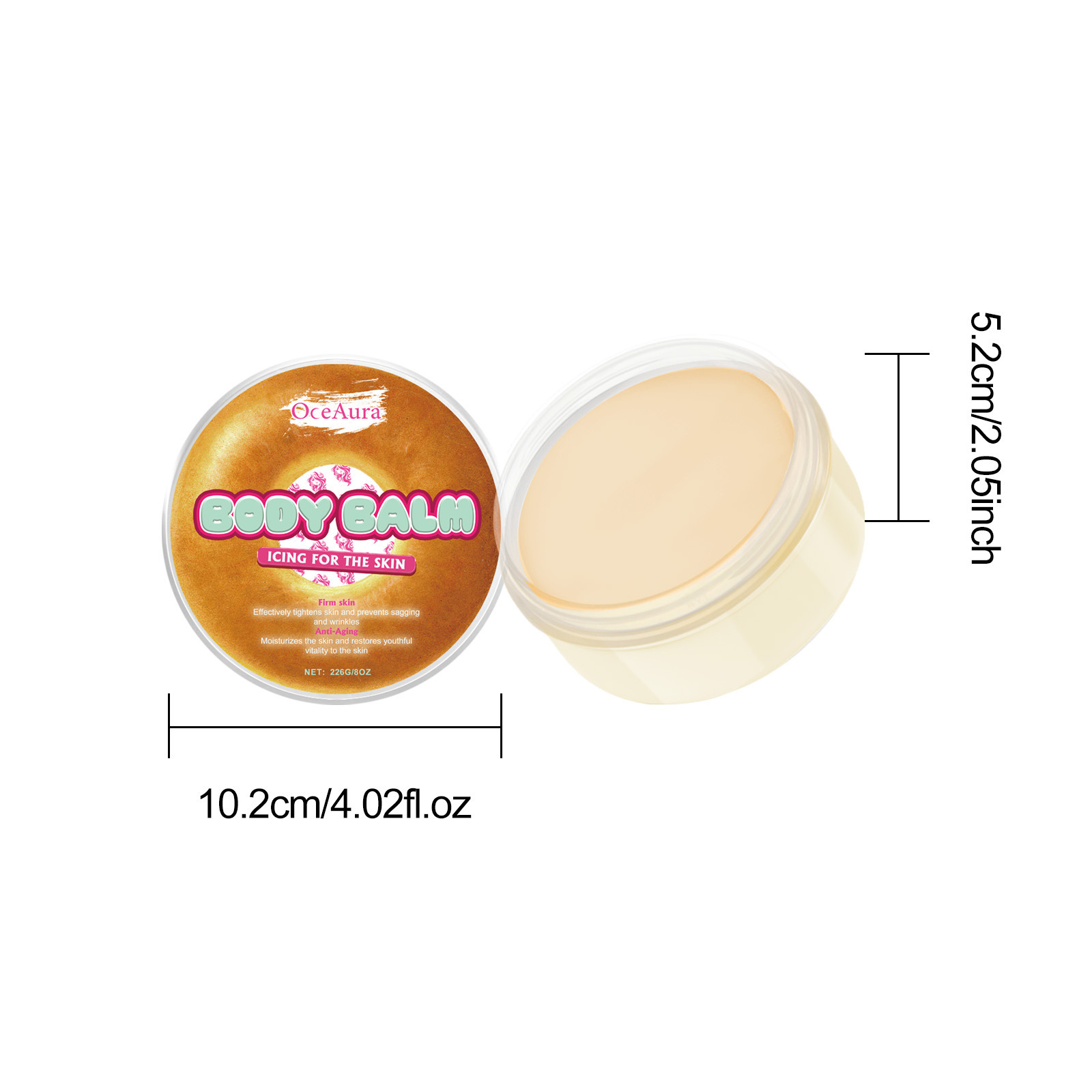 OceanAura Donut Body Whitening, Smooth Skin Moisturizing, Firming and Moisturizing Cream_voghion.com