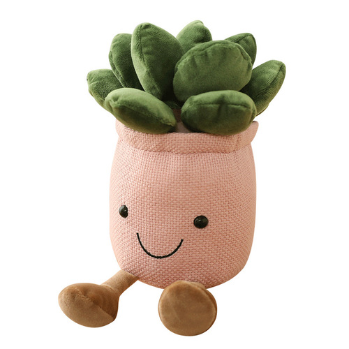 Creative succulent ornaments, plush and interesting simulated tulip potted plants, home study, living room decorations, rag dolls for women