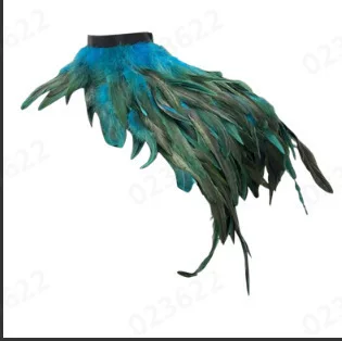Amazon 8 Color Gothic Style Feather Word Shawl Stage Show Masquerade Halloween Costume Accessories
