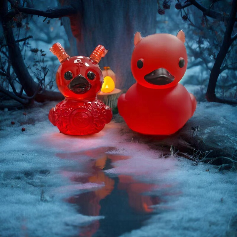 Cross-Border Resin Crafts Halloween Satan Duck Little Devil Duck Car Ornaments Decorations Gifts Modern Minimalist