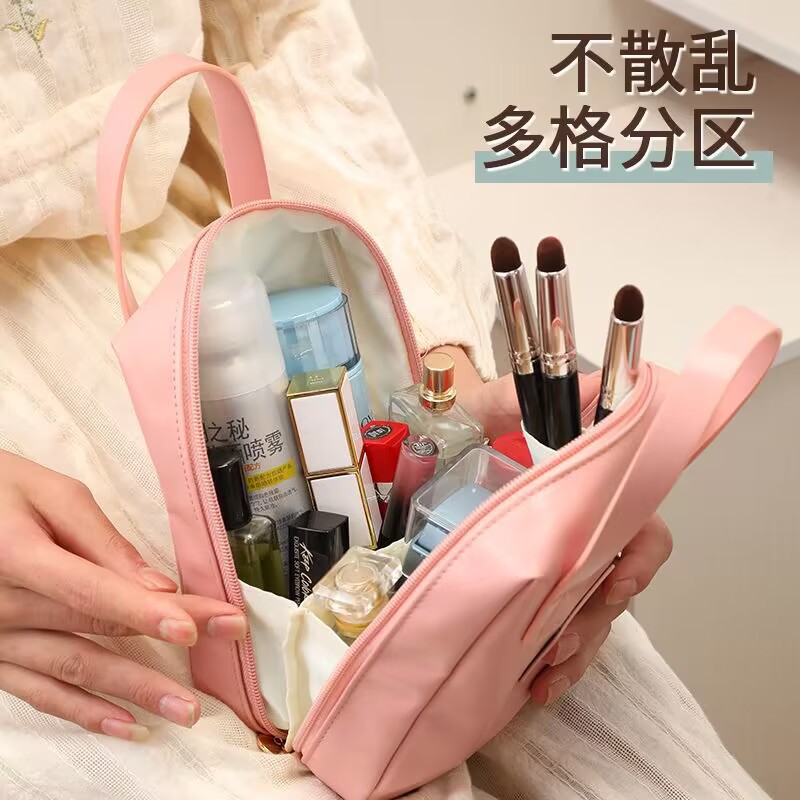 2024 Nueva bolsa de cosméticos engrosada bolsa de almacenamiento portátil de alta apariencia bolsa de lavado multifuncional portátil diaria