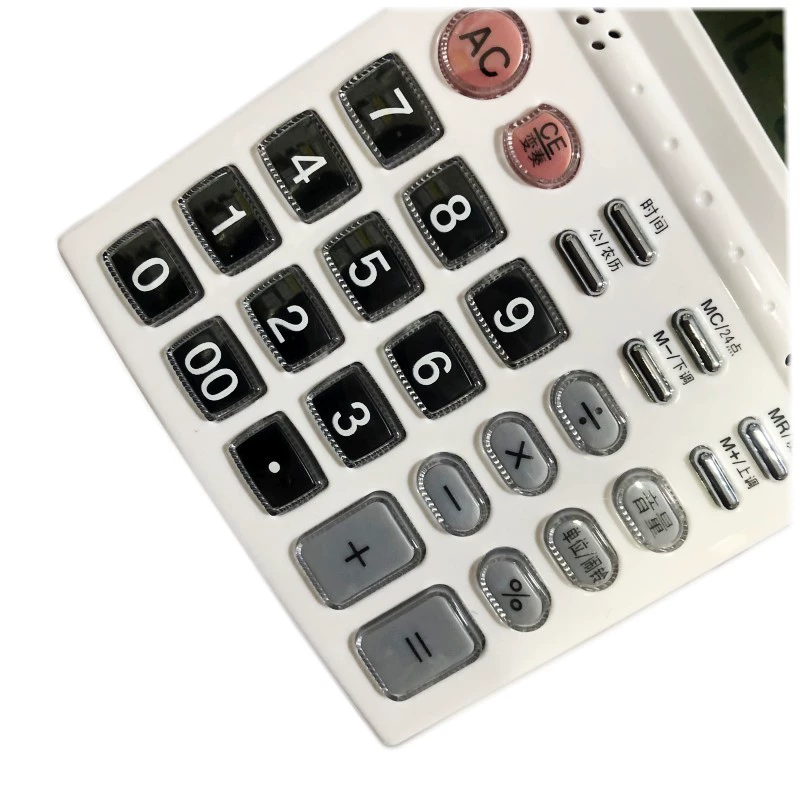 Калькулятор коммерческий Dexin 8855 с голосовым вводом, простая голосовая функция, крупные кнопки, большой экран, офисный