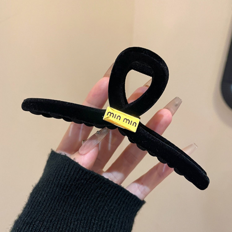 韓国版の女性用大型ハイエンドシャーククリップ、後頭部用ゼリーカラーのネットセレブヘアクリップ卸売|undefined