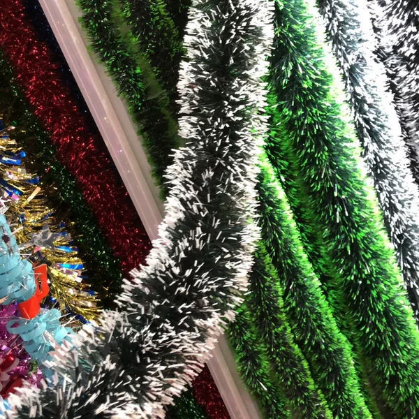 Christmas Tinsel and Ribbon Decorations for Christmas Trees, Mall Displays, Party Holiday Decorations, Metallic Tinsel Strips