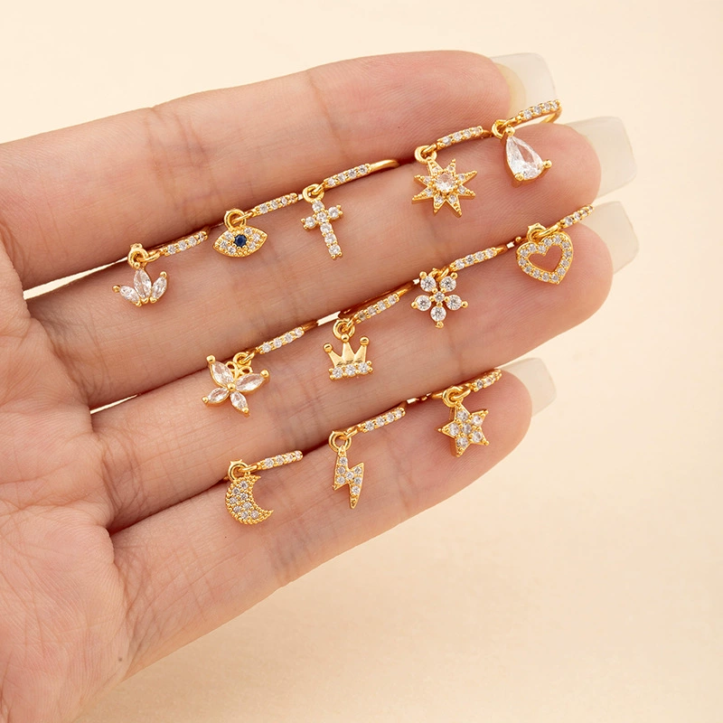 Amazon Европейские и американские мужчины и женщины с кольцом носа подвеска