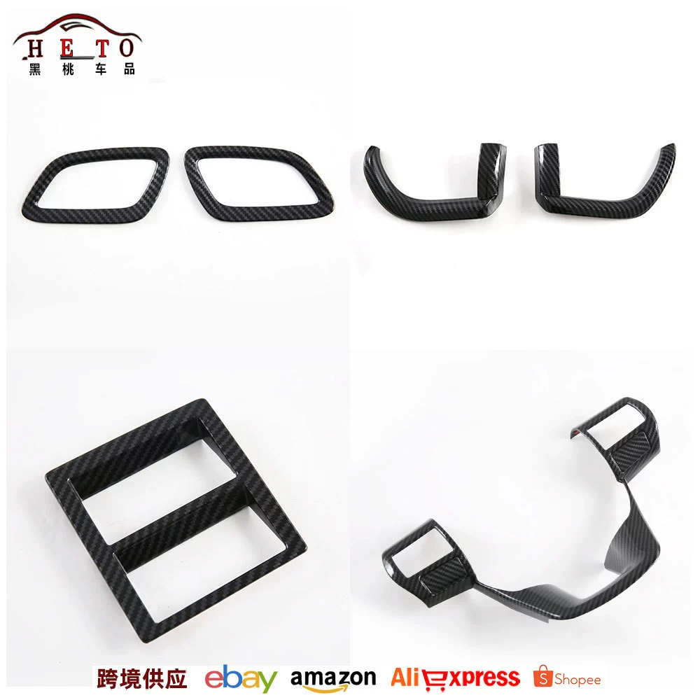 Подходит для 22 Toyota Fortuner, модифицированный воздуховыпускной клапан, стекло рулевого колеса, переключатель, рамка, декоративная нашивка