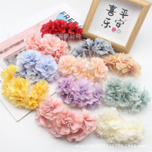 仿真花diy手工配件花环材料家居装饰花油画小牡丹 喜糖盒头饰配件