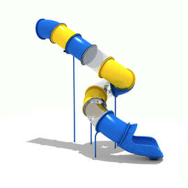 25幼儿园滑梯滑道户外大型管道螺旋滑梯滑桶组合儿童游乐场配件