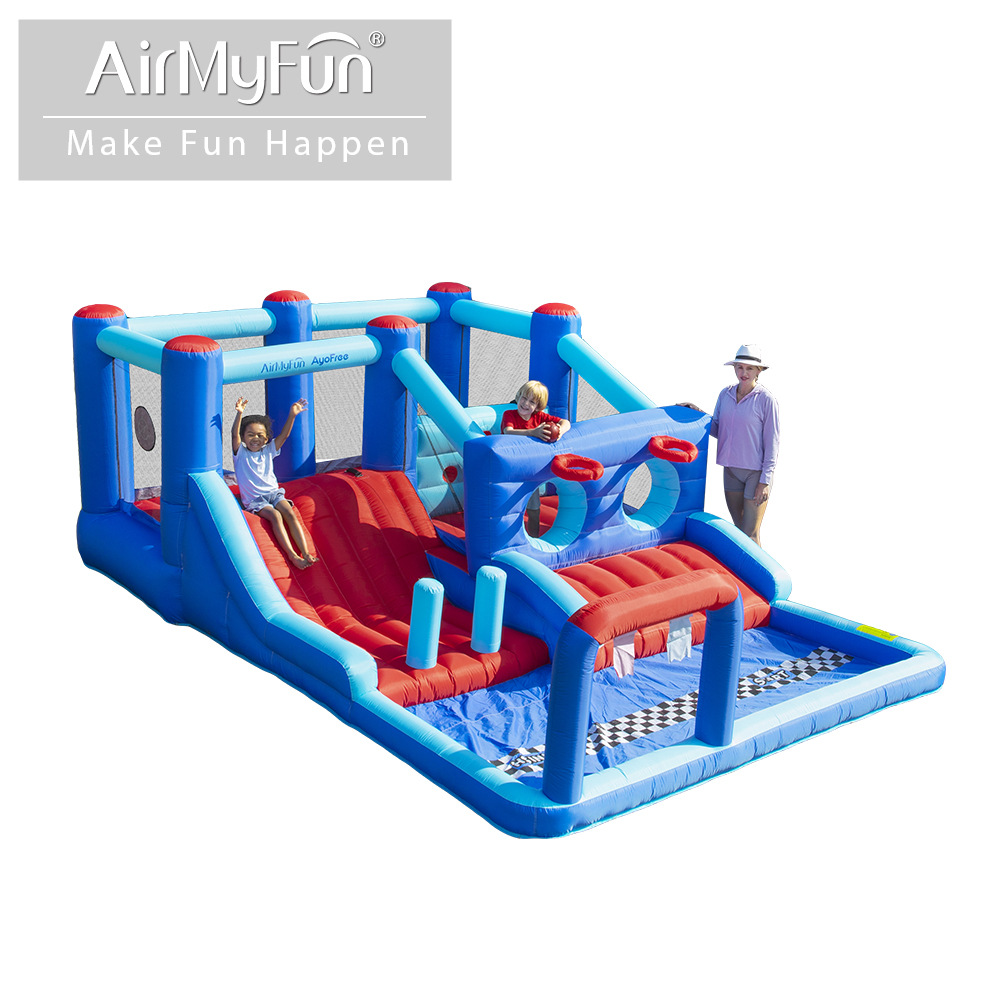 AMF | Castillo inflable para niños, tobogán inflable interior, trampolín, parque infantil para el hogar, castillo inflable para fiestas al aire libre