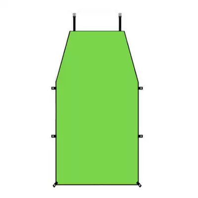 Sunshade Car Awning Side Canopy Outdoor Camping Tent Suv Rear Tent Canopy Windproof Roof Cover (Avtomobil yan çətirləri) - canopy-green-300150cm