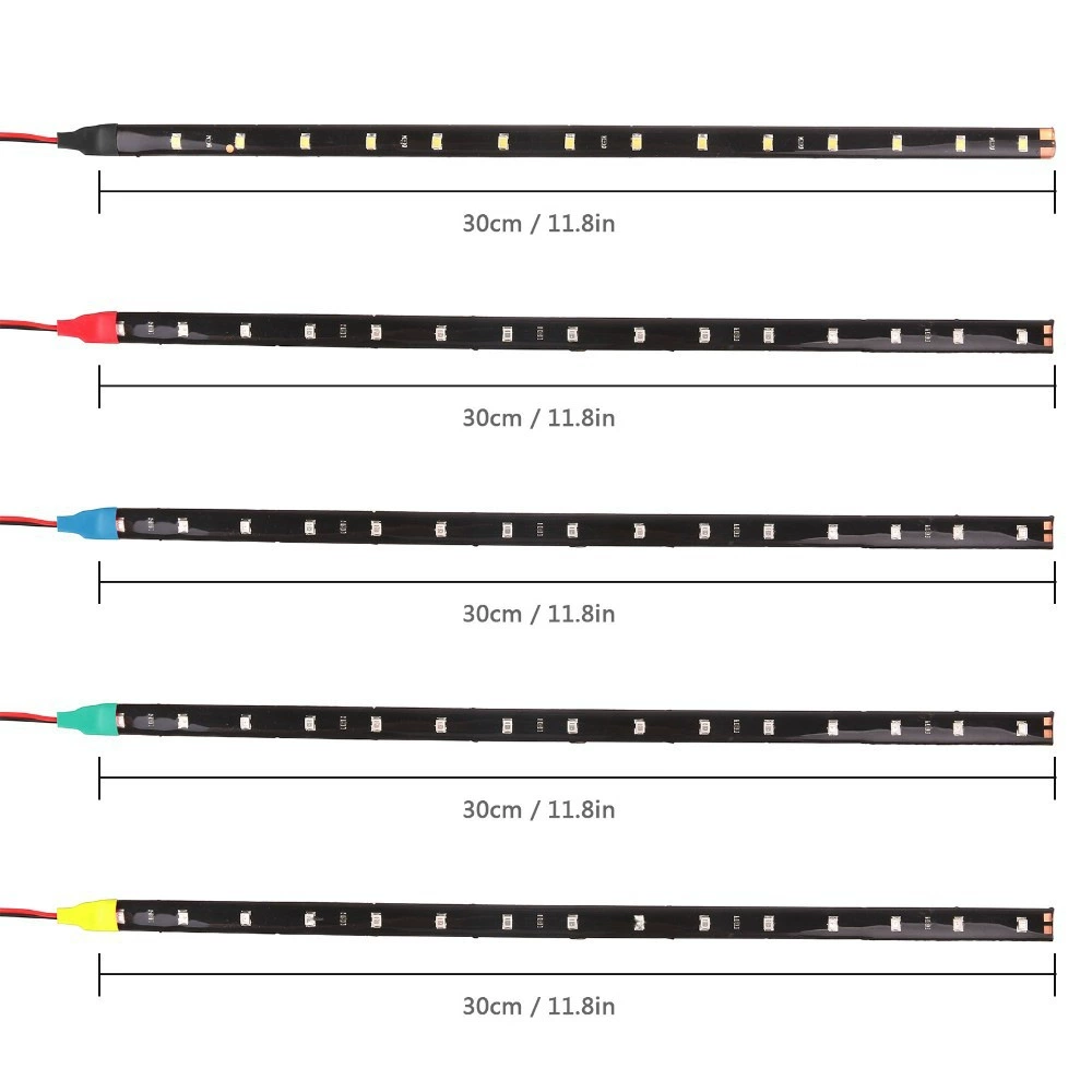 30см светодиодная наклейка лента 12В 15SMD 3528 жесткая панель задний фонарь мягкая световая лента декоративная 1210