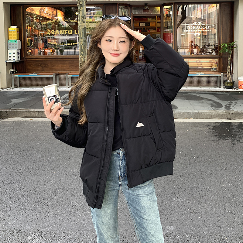 Vintage americano de alta calle ropa de algodón marca de moda ropa de invierno suelta gruesa chaqueta de calentamiento abrigo de pan