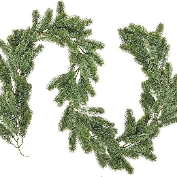パインクリスマスリース、人工クリスマスグリーンリース、リアルなシダーリース、スプルースリース、ホリデーファイヤーパット|undefined