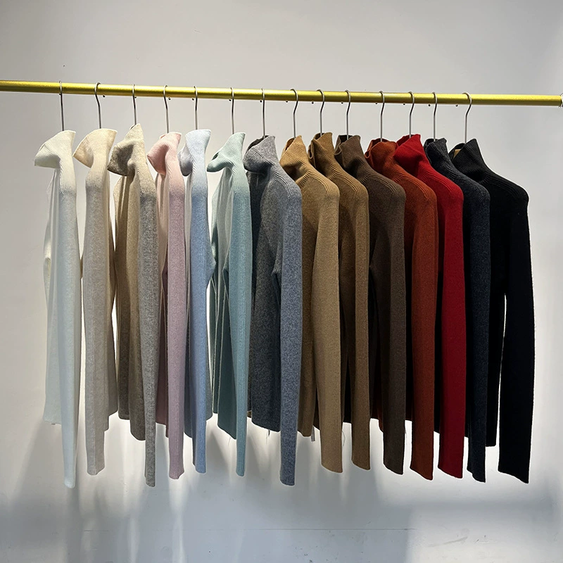 Классическое продолжение 15 стежков 26 шт 100. Шерстяной трикотаж с высоким воротником женский осенний и зимний темперамент тонкий и нижний свитер