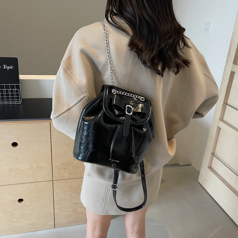 Student class pleated backpack for women 2024 new Korean style trendy student bag, niche high-end women's bag_voghion.com