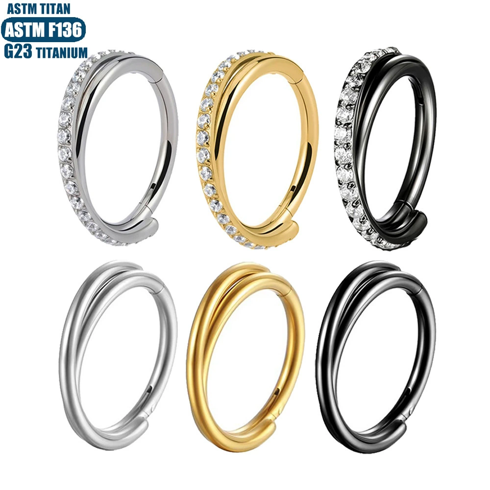Плотное кольцо носа из titanium G23 безшовное кольцо с крестом диафрагмы tragus перфорированное кольцо для пирсинга уха костное кольцо