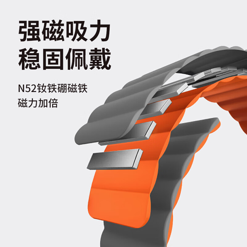 華為腕時計バンドGT2/GT3/GT4/watch3/栄光マジック2シリコンゴム磁気吸引時計帯サムスンを適用する