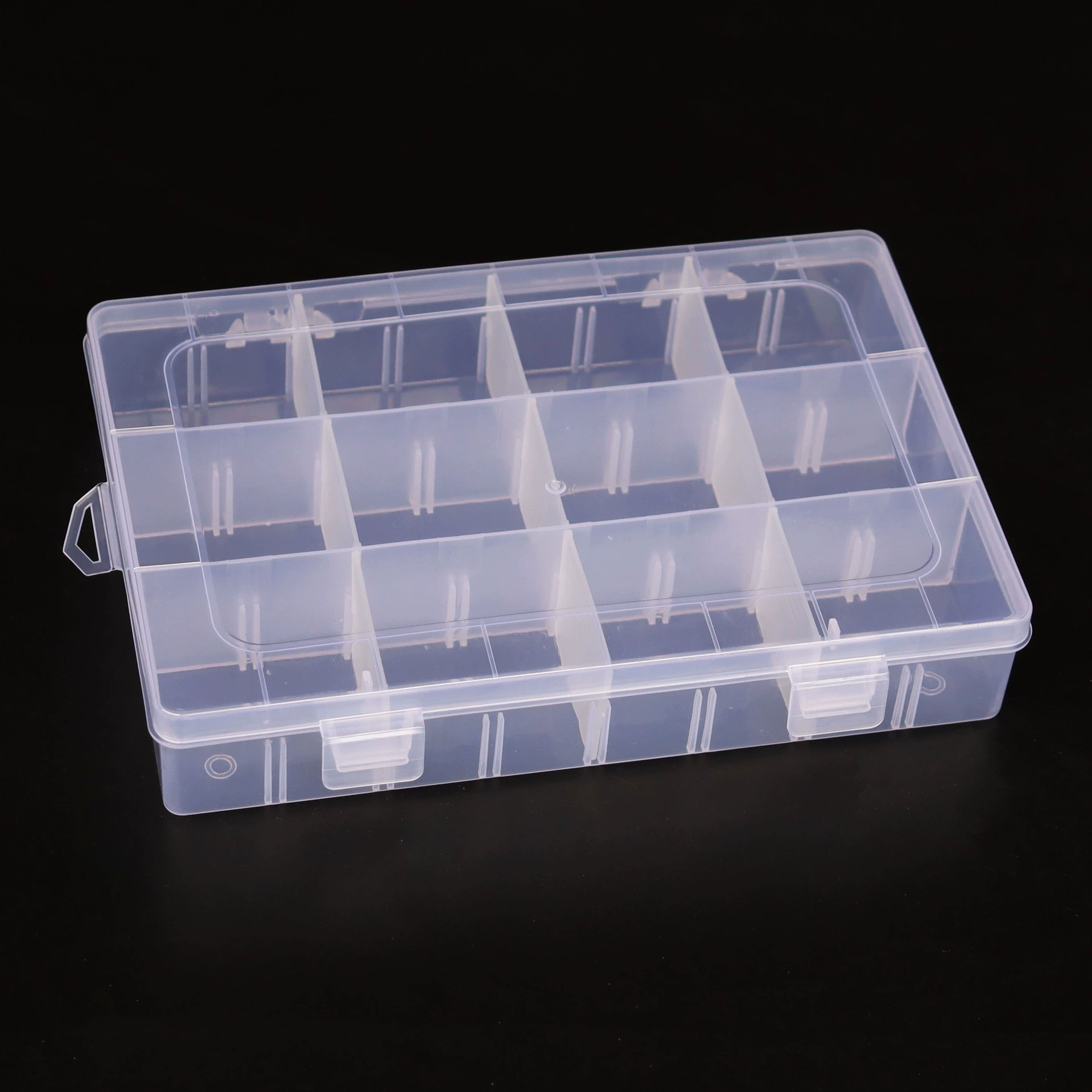 Разборная 12 коробок для хранения Прозрачная PP пластиковая коробка для аксессуаров для ювелирных изделий