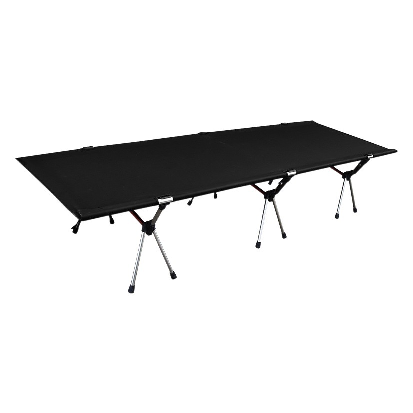 Camping Folding Bed Outdoor Camp Bed High and Low Aluminum Alloy Portable Office Lunch Break Bed Fishing Single Bed