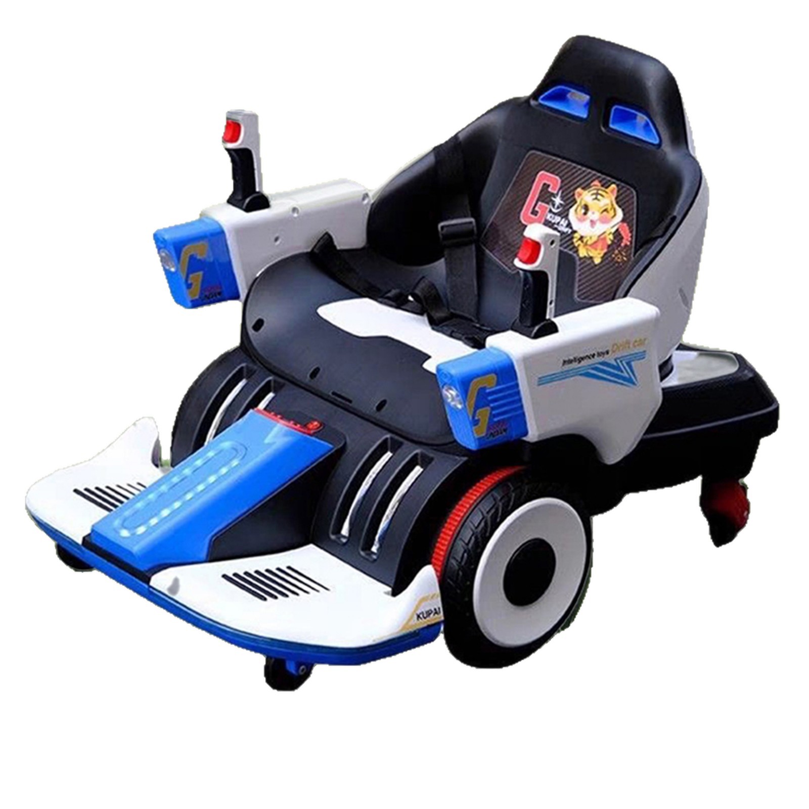 Coche de Choque Eléctrico Infantil de Plástico con Iluminación, Música, Burbujas y Control Remoto para Plazas Comerciales