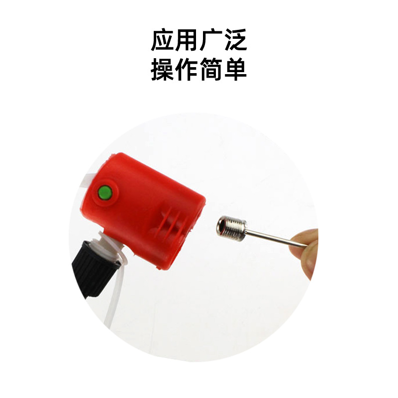 Bola universal aguja gas anillo de vida anillo de natación cesta pie voleibol bola inflable aguja metal bomba aguja accesorios para bicicletas