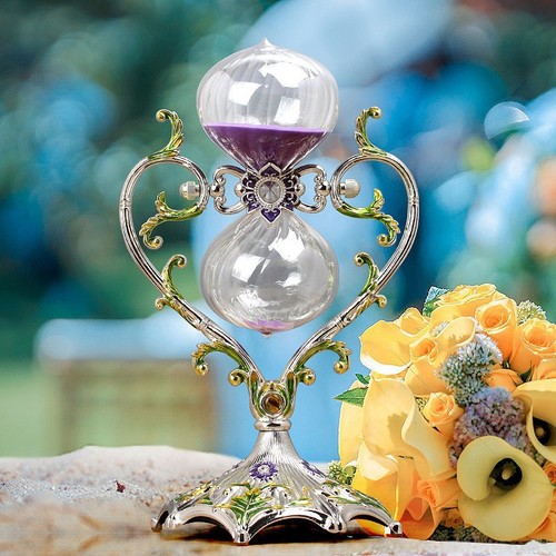 European heart-shaped hourglass timer ornaments home decoration crafts couple love gift gift quicksand ornaments