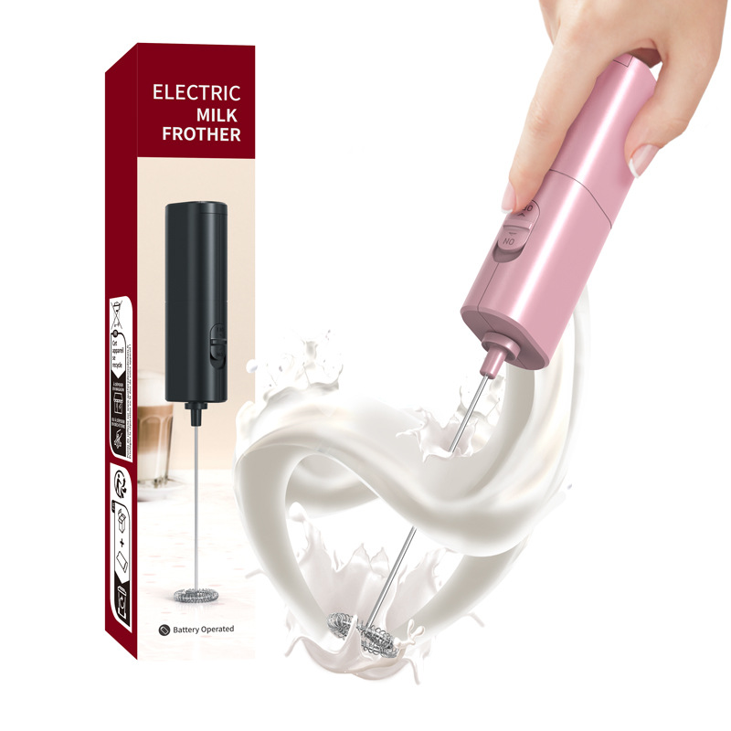 Mezclador de mano portátil portátil y que ahorra mano de obra de estilo caliente transfronterizo, batidor de leche eléctrico de café automático