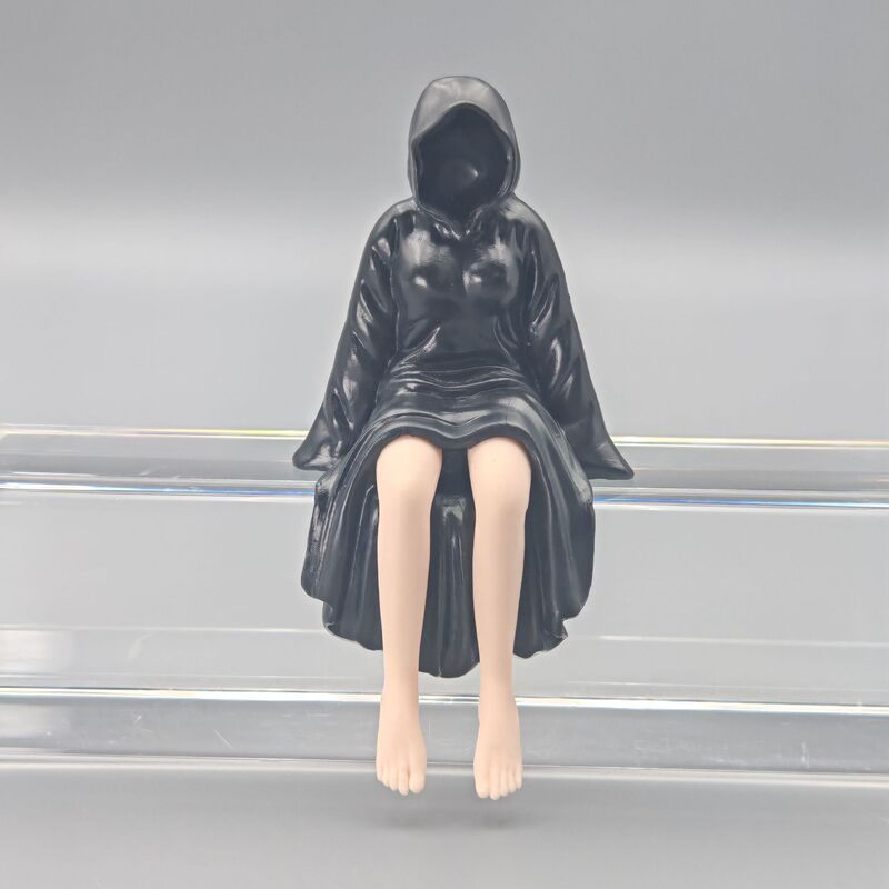 跨境万圣节Mysterious statue 黑袍女王书架像装饰品桌面手办|undefined