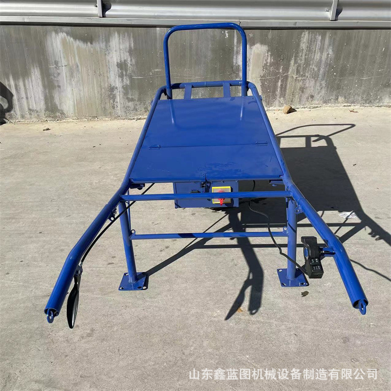 小型家用电动手推灰斗车 电动两轮鸡公车 山区土路运输助力手推车