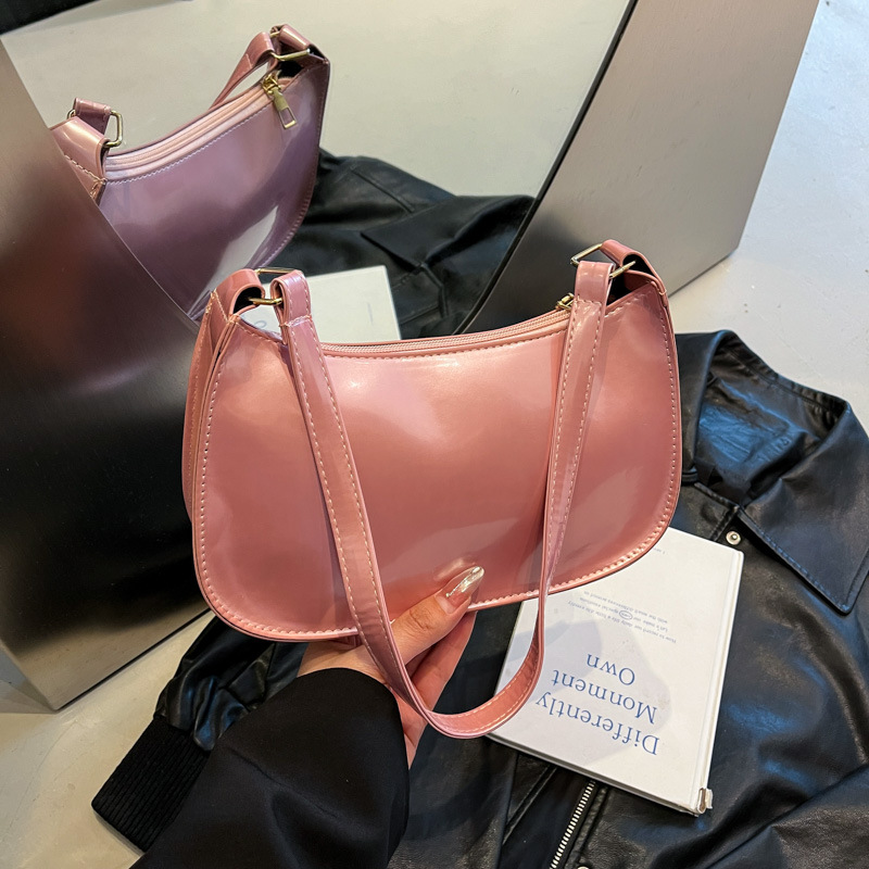 2025 nuevo bolso de axila de color caramelo bolso retro simple bolso de estilo occidental de moda bolso de hombro de mensajero femenino image 10