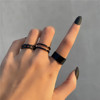 Black ring, set, Amazon, wholesale, simple and elegant design