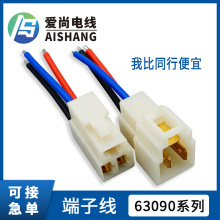 生产电动车大电流连接线 6.3大功率电池线 63090公母端子汽车线束