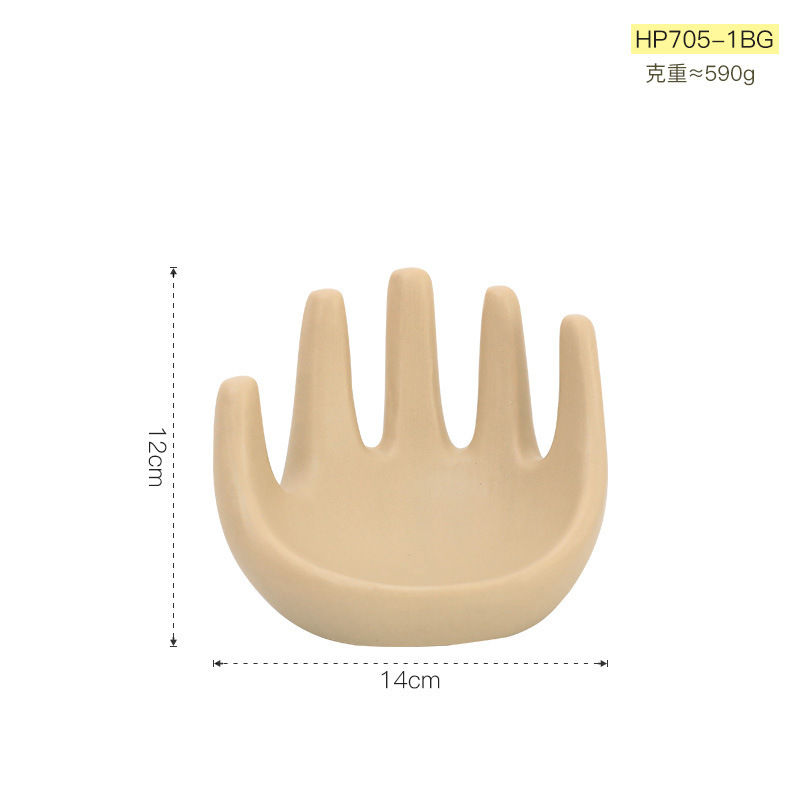 Escórdico de tamaño simple de la palma de mano artesanía decoración sala de estar TV gabinete biblioteca dormitorio decoración suave