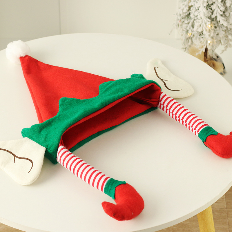 Transfronterizos spot decoraciones navideñas bonitas sombreros de Navidad Genie sombreros de baile de Navidad sombreros payaso