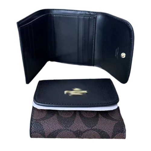 2024 New Unisex Stylish Simple Multifunction Envelope Card Case Tri-fold Short Wallet Gift Box