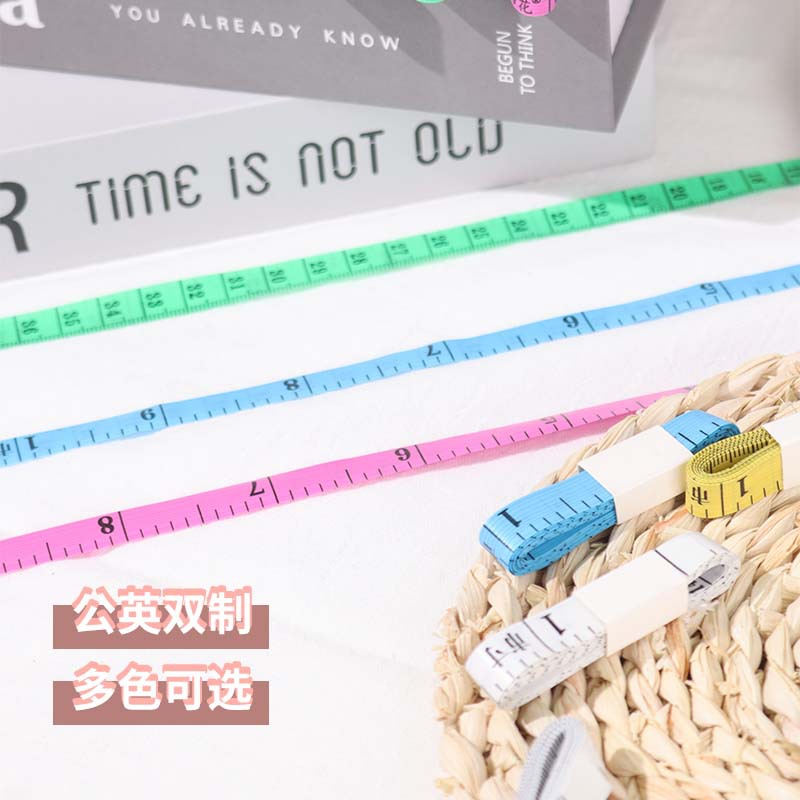 Spot cinta métrica de fibra de vidrio de PVC de 1,5 metros, cinta de medida, cinta de coser, cinta métrica, cinta blanda, fábrica al por mayor