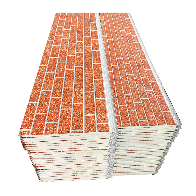Paneles tallados metálicos paneles decorativos de aislamiento térmico de pared exterior paneles integrados de villas de poliuretano paneles de aislamiento térmico a prueba de humedad