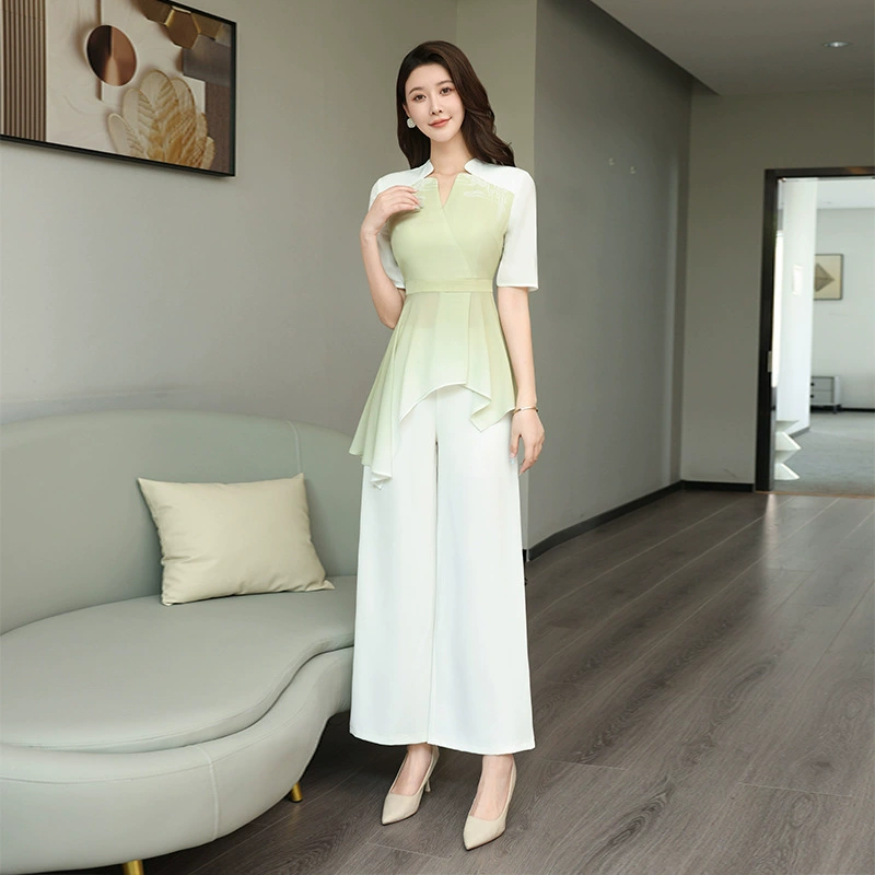 2025 Весна-Лето Новый набор для салона красоты: рабочая одежда для педикюра, терапии ног и техников, комплект для здоровья 4819-32