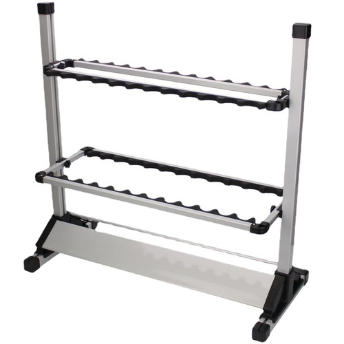Weihe Silver Display Bracket Can Hold 24 Fishing Rods Aluminum Alloy Weihai Fishing Gear Wholesale