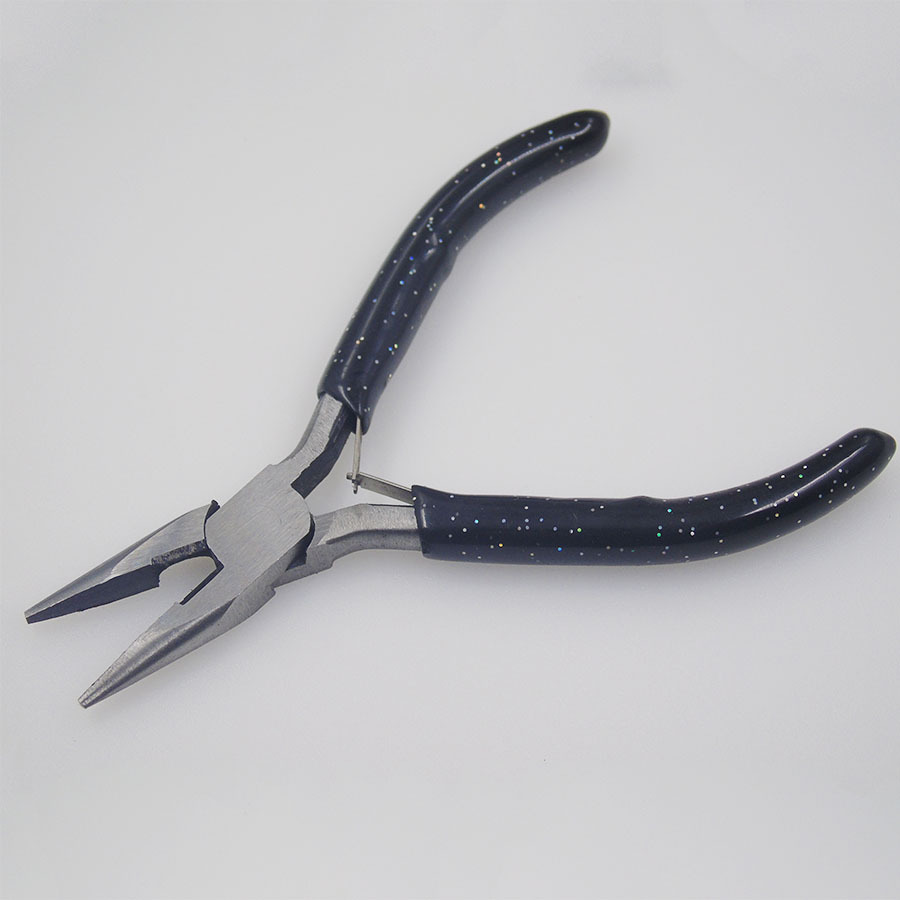 炫彩手柄迷你尖嘴钳 迷你钳 彩色粒子手柄 手工饰品钳子DIY串珠