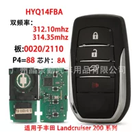 HYQ14FBA подходит для ключа дистанционного управления Toyota Land Cruiser, двухчастотный 312/314 МГц 0020 P4 = 88