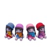 Factory direct selling gifts four -color hat girl cartoon small gift novel practical doll craftsmanship ornaments