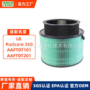 Cross-Border Adaptation of Lg Puricare 360Aaftdt101 Air Purifier Hepa Composite Activated Carbon Filter Element