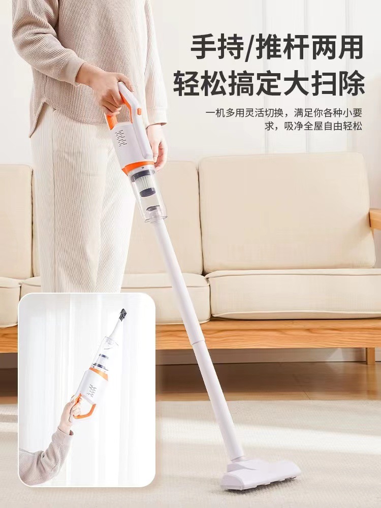 Aspirador inalámbrico hogar de mano de succión grande de alta potencia de succión de la fregona de alfombra integrada de eliminación de ácaros del pelo del coche Aspiradora